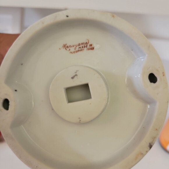 VINTAGE ~ MARUYAMA OCCUPIED JAPAN PORCELAIN READING WOMAN FIGURINE - Picture 11 of 12